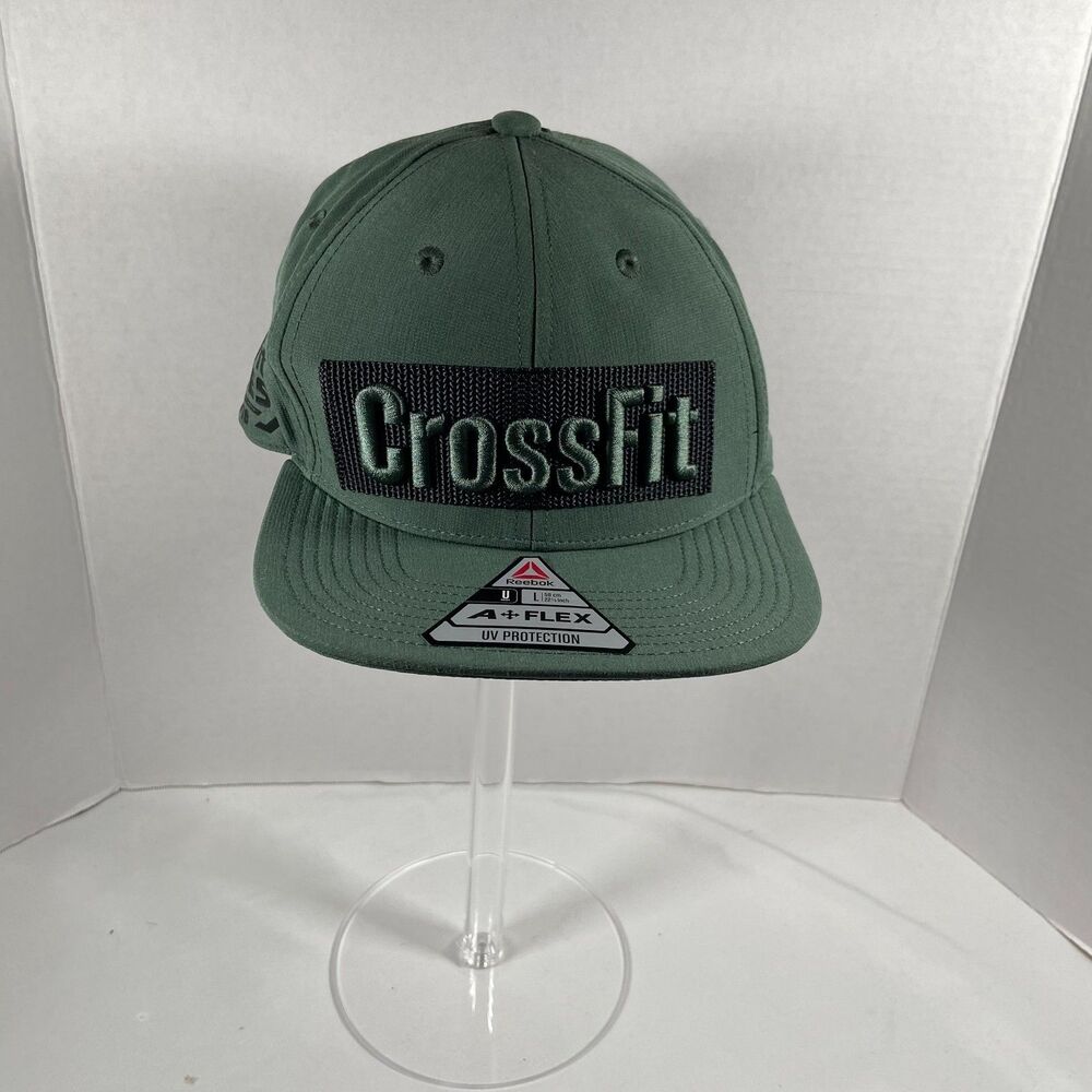 Reebok CrossFit A Flex Hat Adult Large Green Black Speedwick Cap